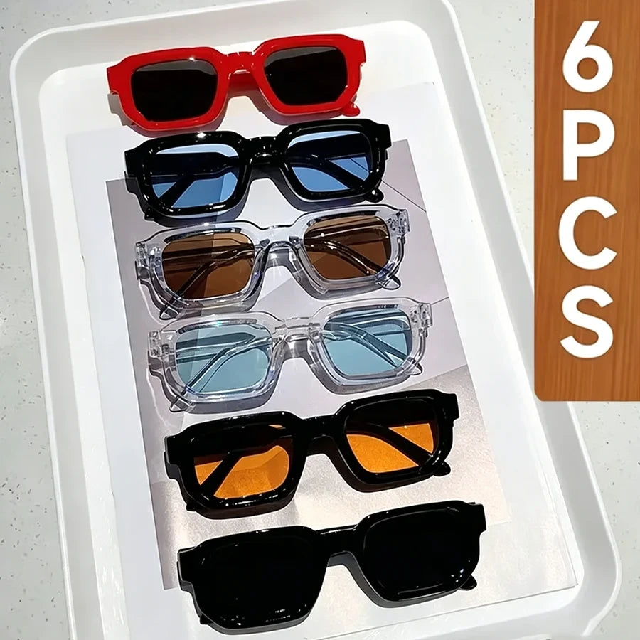 Lunettes de soleil vintage rectangulaires