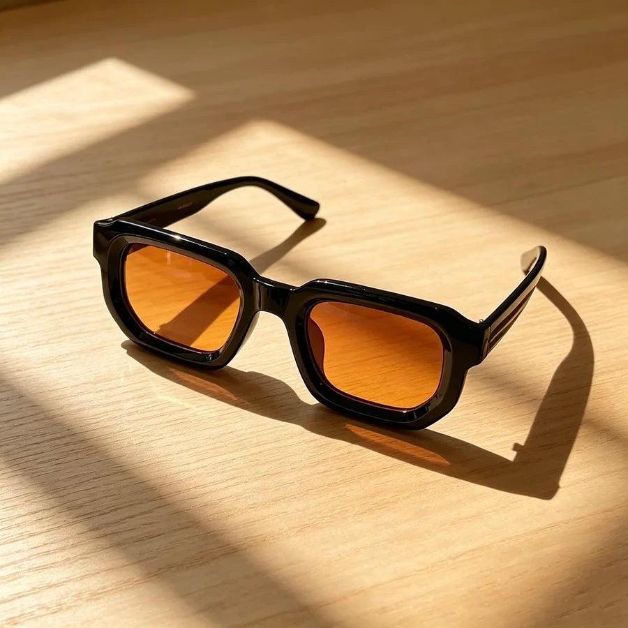 Lunettes de soleil vintage rectangulaires