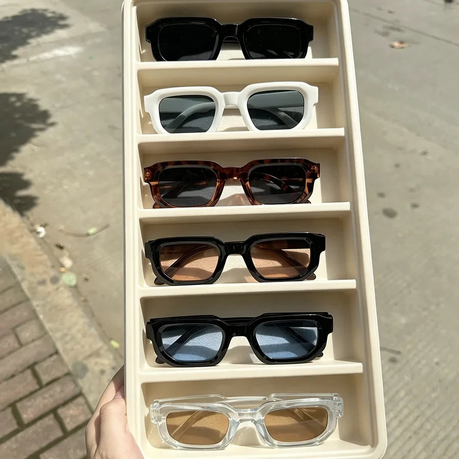 Lunettes de soleil vintage rectangulaires